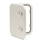 Sportello d'ispezione calpestabile stagno in ABS ST/Large bianco aperto a 180 gradi