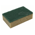 Spugna abrasiva 3M Scotch-Brite SB-74 bicolore verde e beige forma rettangolare 136x90x30 mm | Onautica