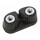 Strozzascotta Viadana fibra nera con due rulli in acciaio inox per scotte 3-8mm | Onautica