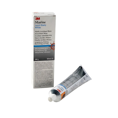 Tubetto di stucco acrilico 3M Marine verde per riparazione graffi e abrasioni su barca.