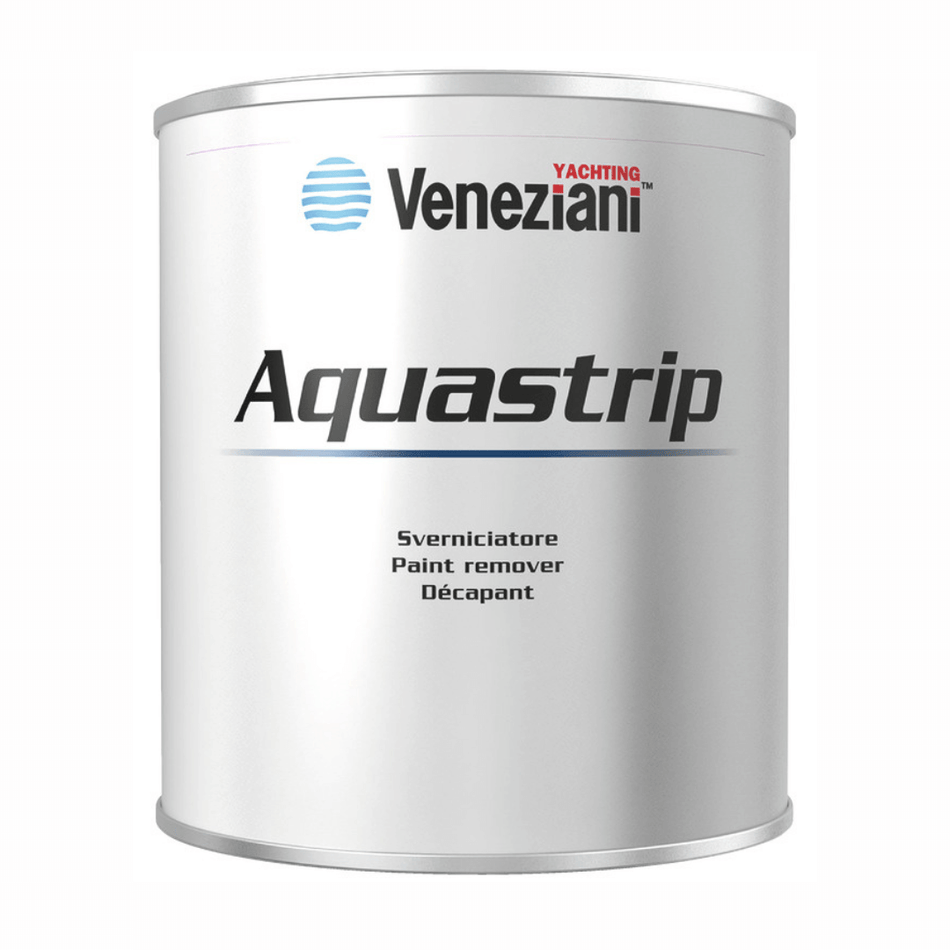 Gel sverniciante ecologico Veneziani Aquastrip per rimozione antivegetativa da carene in vetroresina.