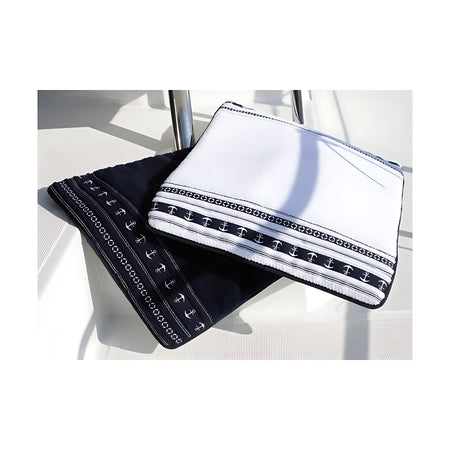 Tappetini Antiscivolo Marine Business Bianco e Blu su Coperta Barca