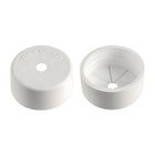 Tappo di finitura in PVC morbido bianco preforato per tubo passaggio cavi motori fuoribordo serie 16.104.37/38