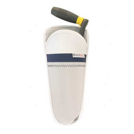 Tasca portamanovella winch Navishell in tessuto acrilico, resistente UV e idrorepellente. Fissaggio versatile con ventose o viti.