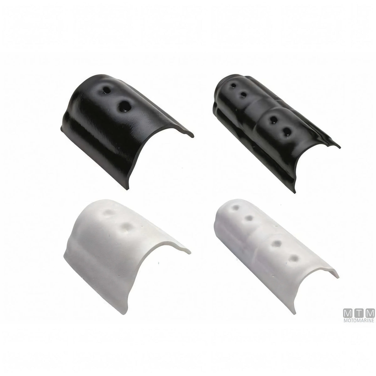 Terminale e coprigiunta Tessilmare per profilo parabordo Bottazzo H37 mm colore bianco