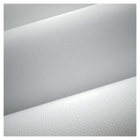 Retro del Tessuto in poliestere monospalmato PVC Marinplast Top, finitura laccata opaca e goffrata per coperture nautiche.