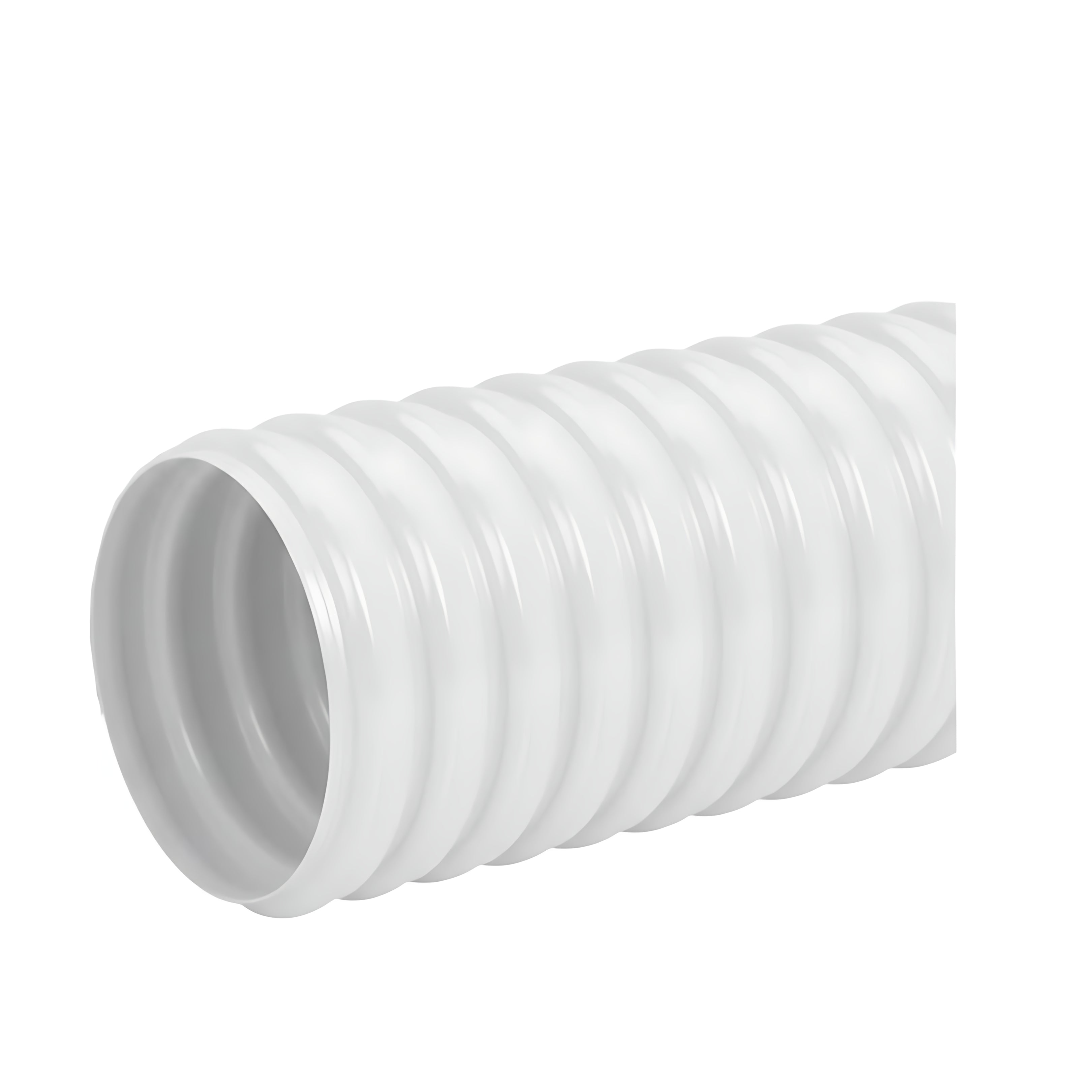 Tubo flessibile spiralato in PVC con spirale di rinforzo per passaggio cavi motori fuoribordo Ø 51 mm vendita al metro disponibile in bianco e grigio