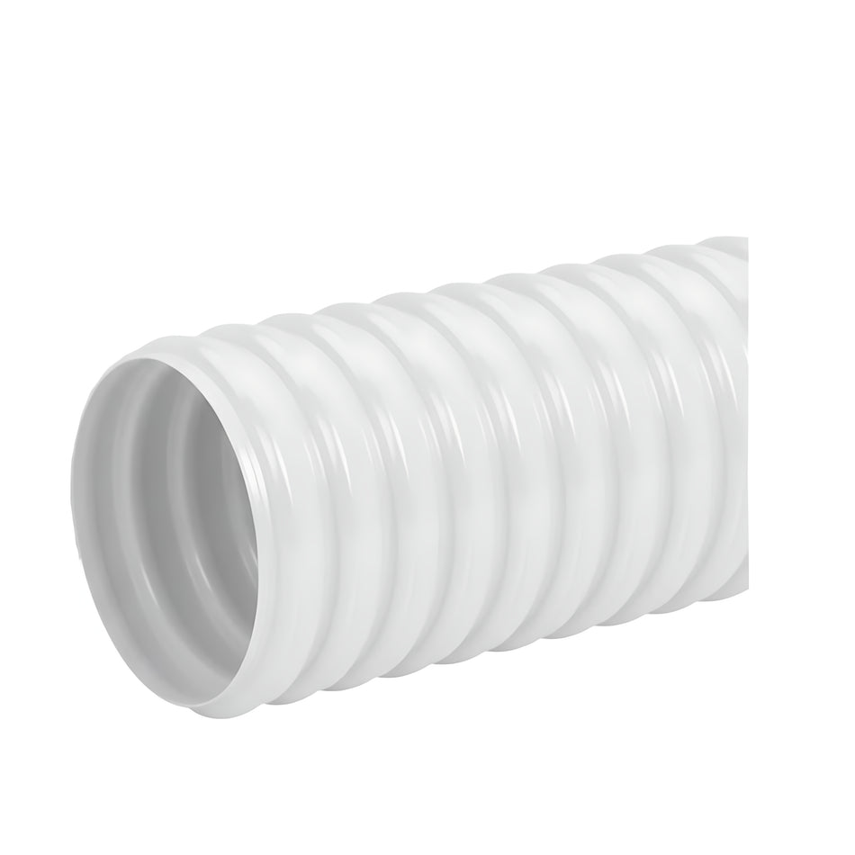 Tubo flessibile spiralato in PVC con spirale di rinforzo per passaggio cavi motori fuoribordo Ø 51 mm vendita al metro disponibile in bianco e grigio