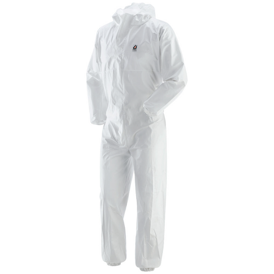 Tuta monouso Prokem certificata tipo 5B 6B antistatica e rischio biologico per verniciatura.
