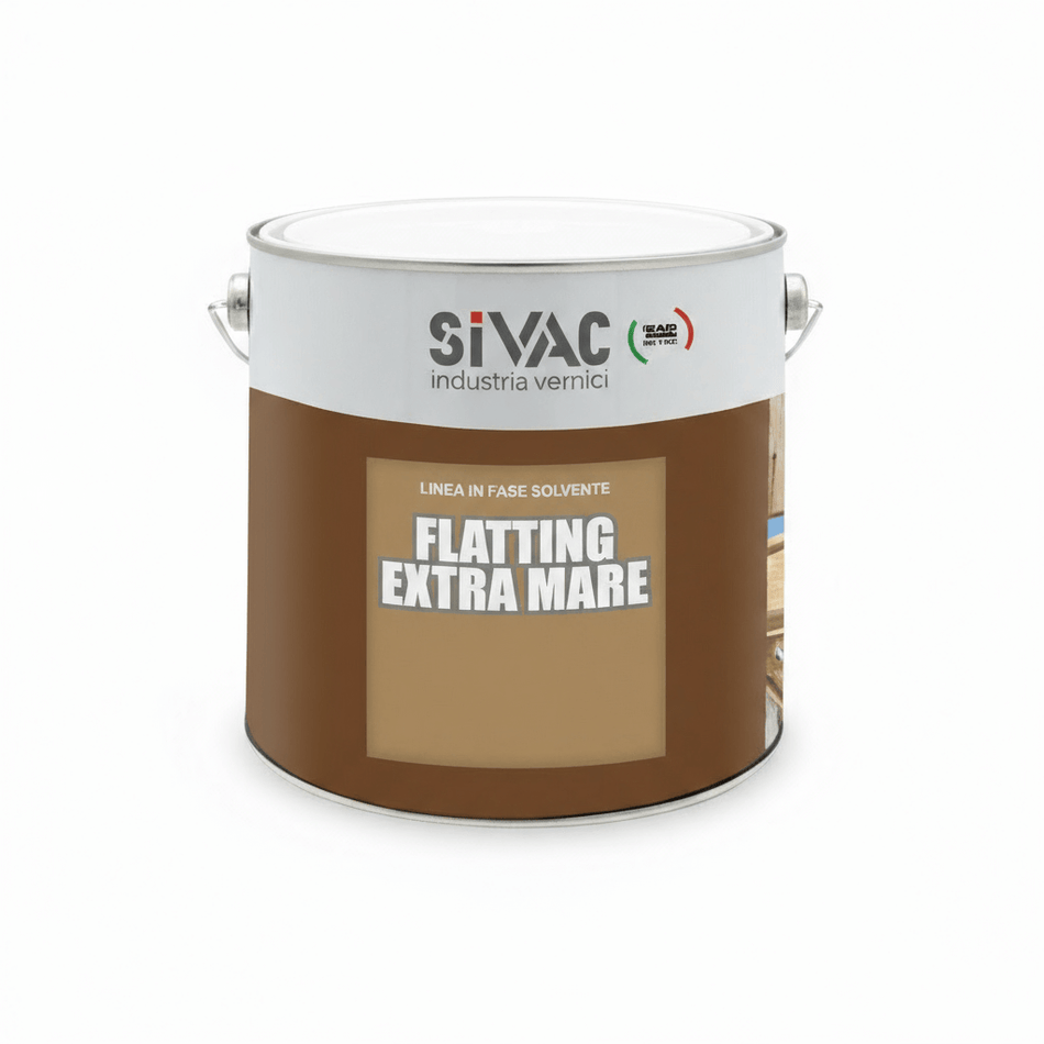 Vernice trasparente nautica a solvente flatting per legno, alta resistenza e adesione.