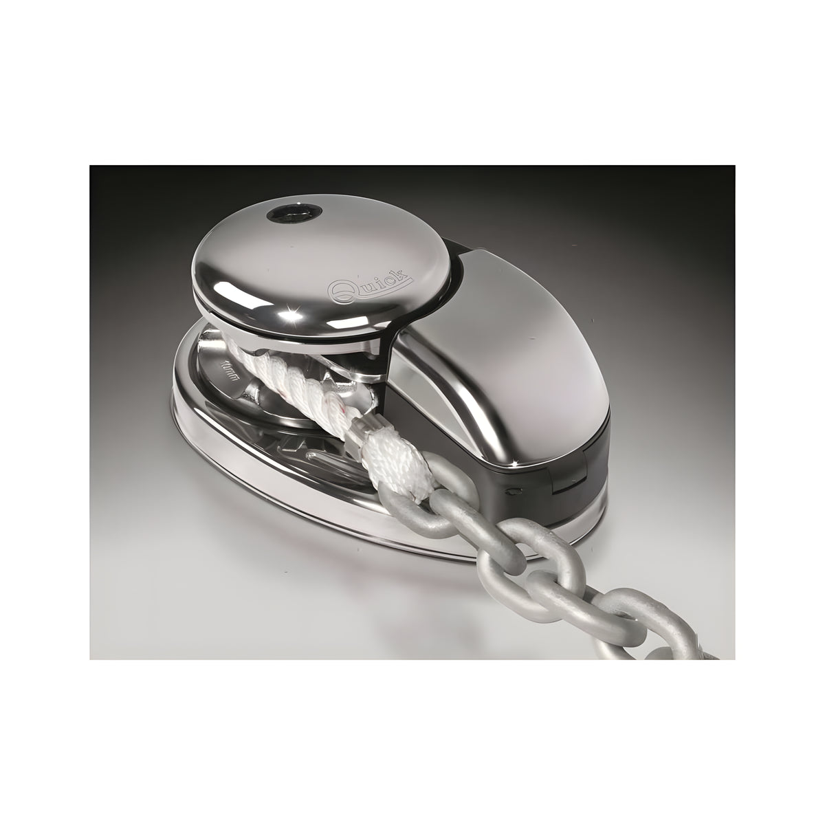 Verricello salpa ancora Quick Custom CL2 700W 12V Inox per barche 7-10m. Motore stagno IP67, bivalente cima/catena e control box incluso. Senza sensore.