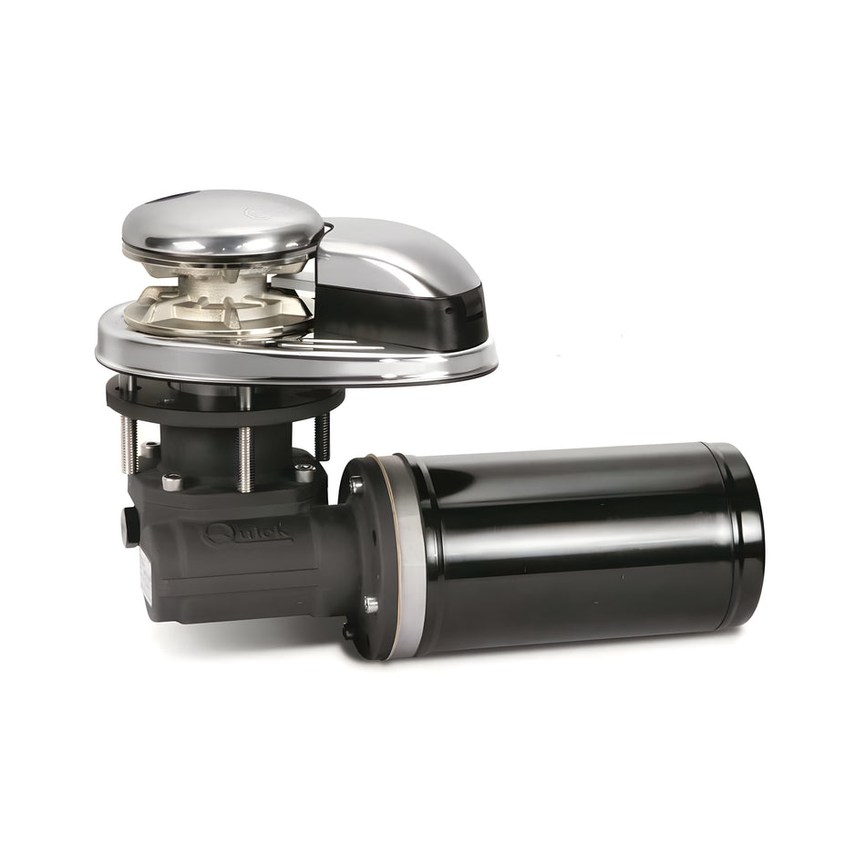 Verricello salpa ancora nautico ad asse verticale Quick Prince DP1 da 500W a 12V, in acciaio inox, per imbarcazioni da 6 a 9 metri.
