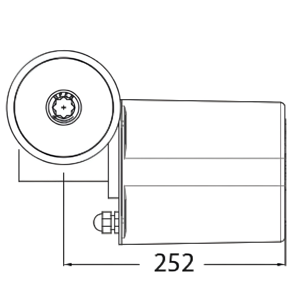 Verricello salpancora nautico ad asse verticale ITALWINCH Smart-R3 da 1000W 12V, base tonda interamente in acciaio inossidabile AISI 316.
