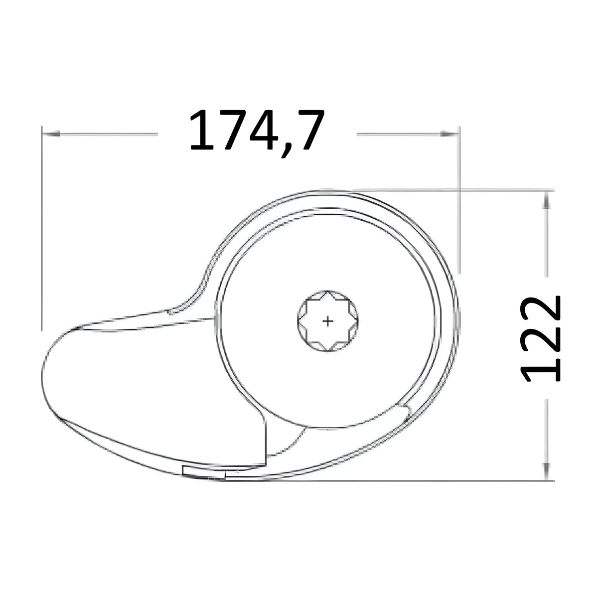 Verricello salpancora nautico ad asse verticale ITALWINCH Smart "V" da 500W 12V, carcassa in acciaio inox AISI 316, barbotin per catena da 6mm.