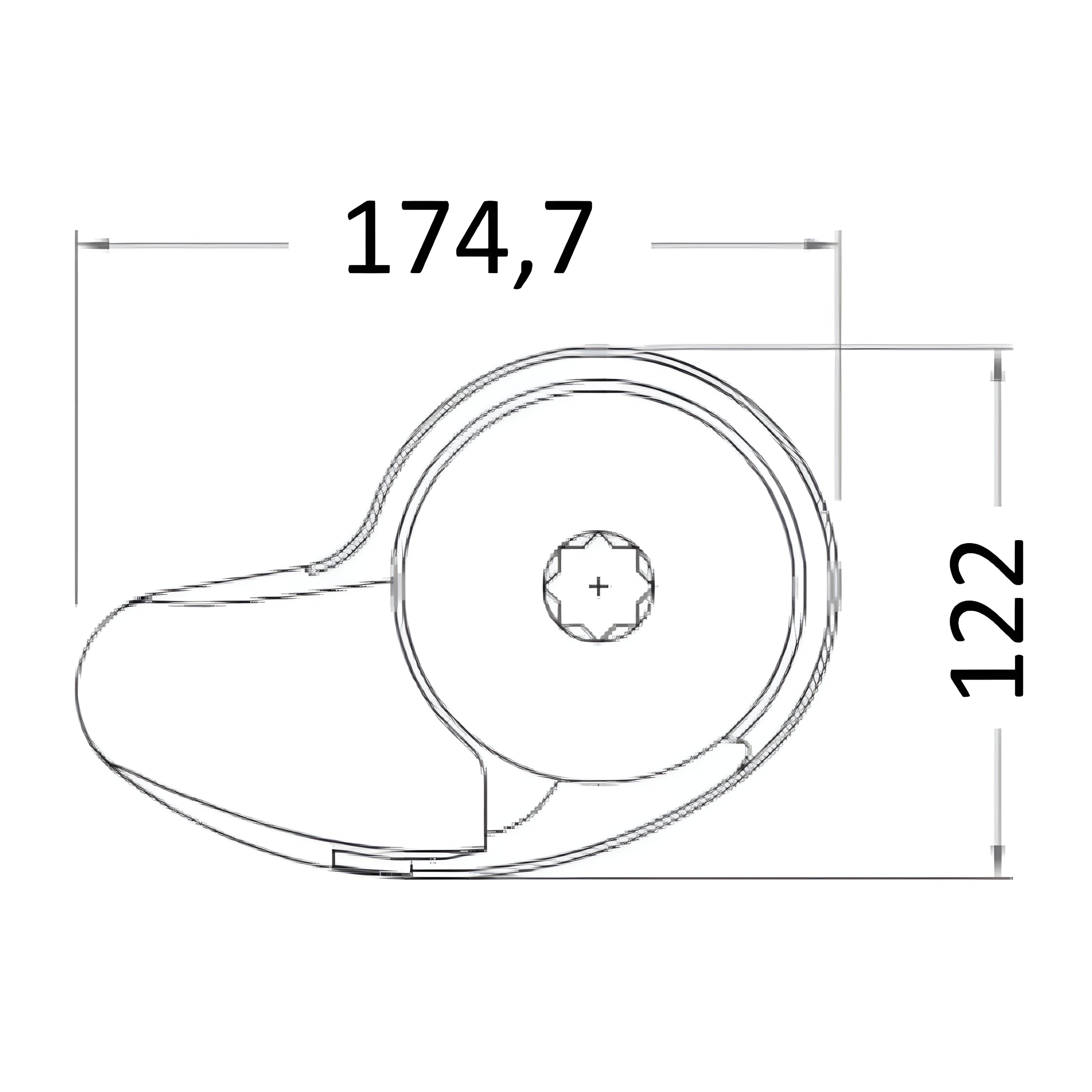 Verricello salpancora nautico ad asse verticale ITALWINCH Smart "V" da 500W 12V, carcassa in acciaio inox AISI 316, barbotin per catena da 6mm.